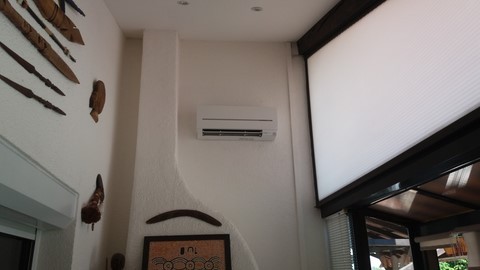 installation climatisation dans véranda